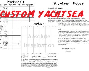 Yardzee printable Etsy photo relating to Farkle Instructions Printable identify Yardzee printable Etsy
